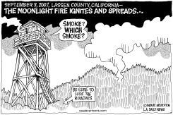 LOCAL-CA MOONLIGHT FIRE SMOKE by Monte Wolverton