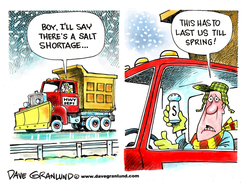 Road salt shortage