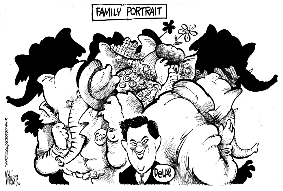  THE GOP FAMILY PORTRAIT by Mike Lane