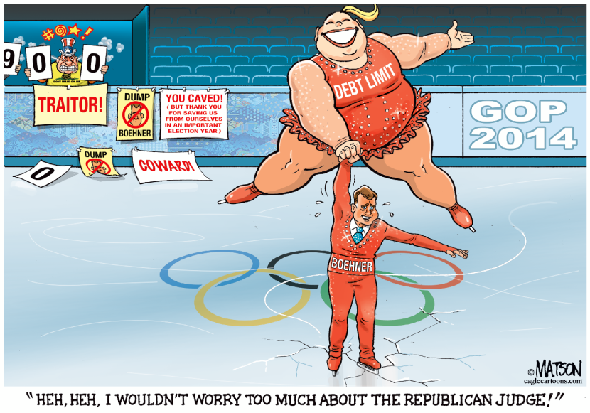 Speaker Boehner Lets House Vote to Lift the Debt Limit-COLOR
