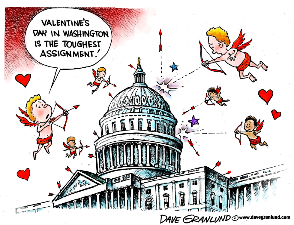  VALENTINE'S DAY AND CONGRESS by Dave Granlund