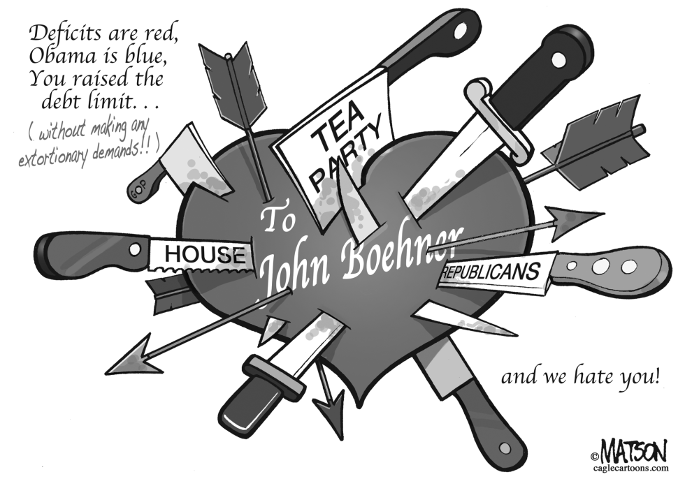 TEA PARTY VALENTINE TO HOUSE SPEAKER BOEHNER by R.J. Matson