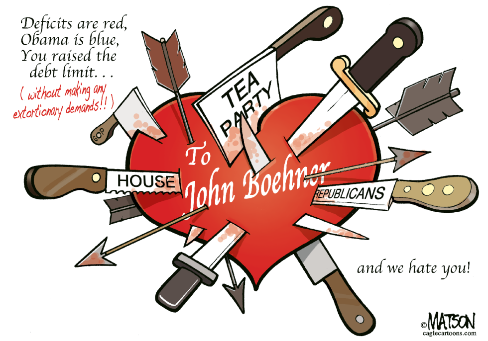 TEA PARTY VALENTINE TO HOUSE SPEAKER BOEHNER- by R.J. Matson