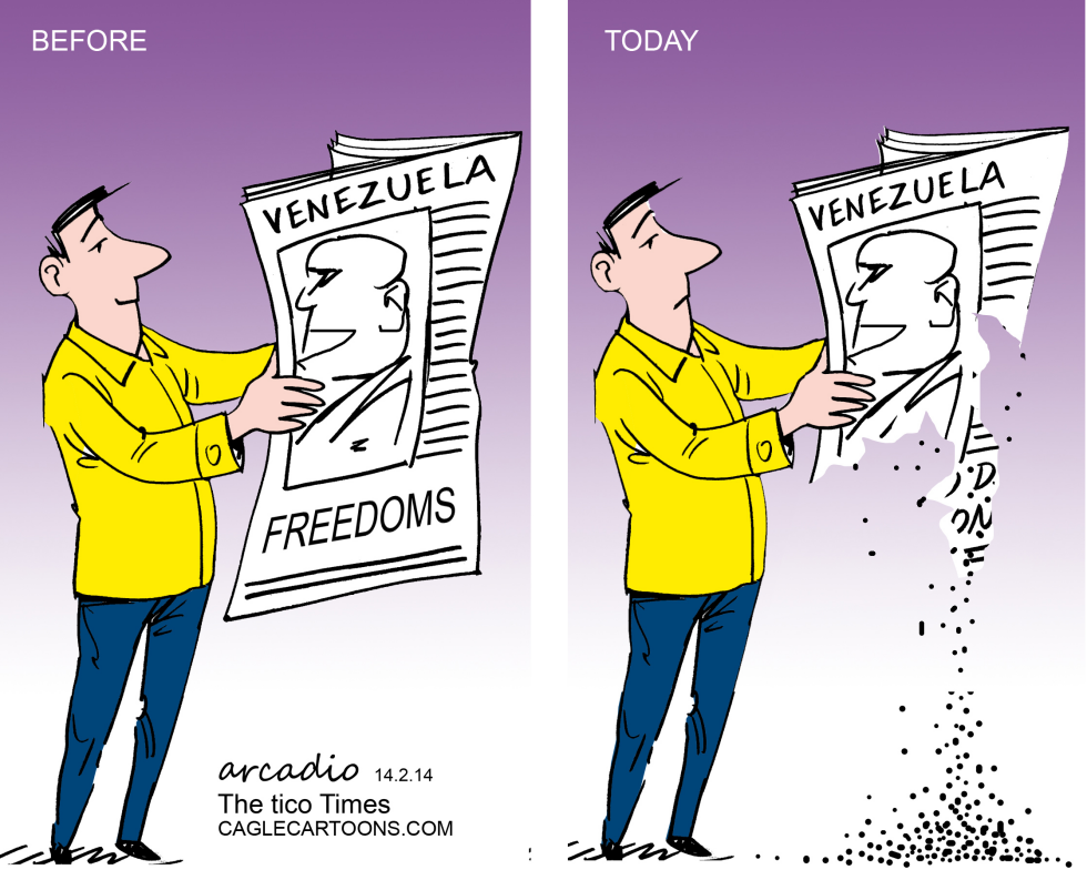  NO MáS LIBERTADES EN VENEZUELA by Arcadio Esquivel