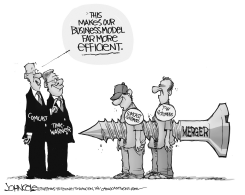 COMCAST TIME-WARNER MERGER BW by John Cole