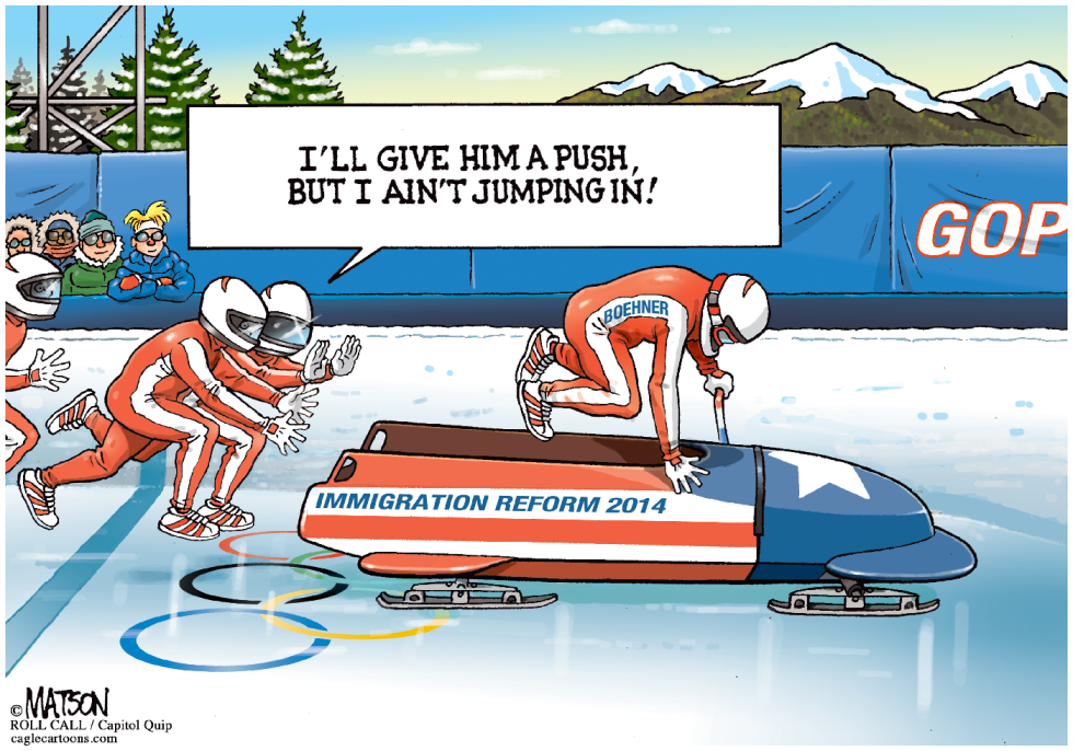 Republicans Won't Ride With Boehner on Immigration Reform-COLOR