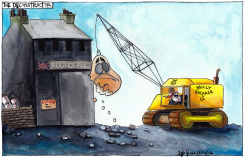 SCOTLANDS ALEX SALMOND AND STERLING CURRENCY ROW by Iain Green