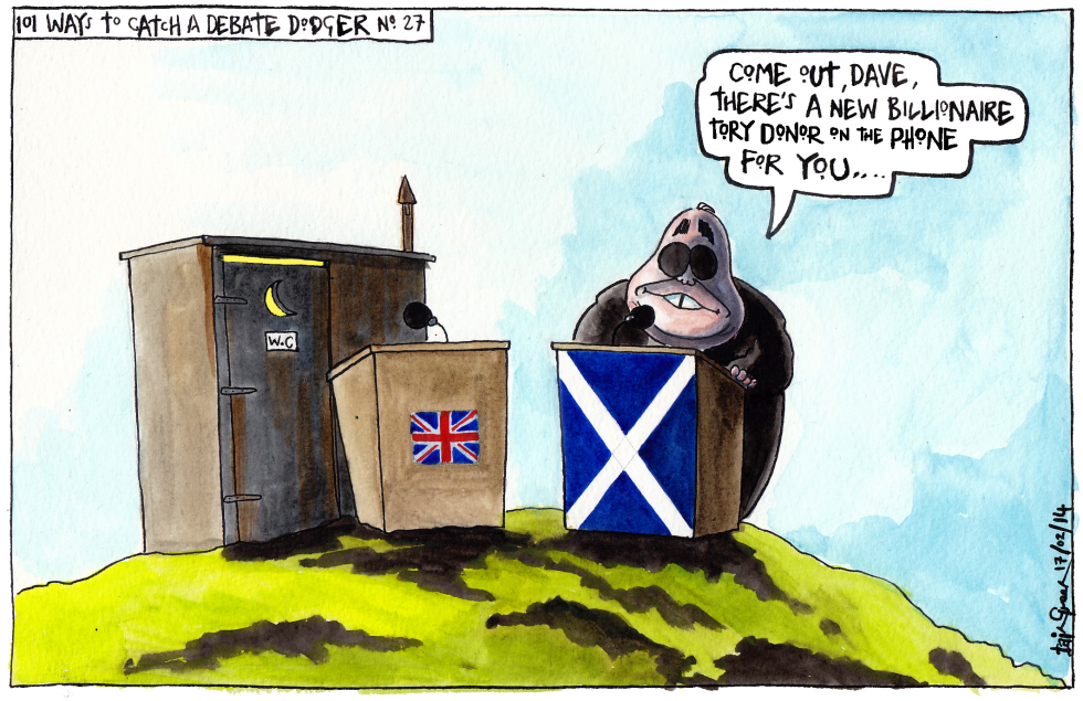 DAVID CAMERON SCOTTISH INDEPENDENCE DEBATE DODGER