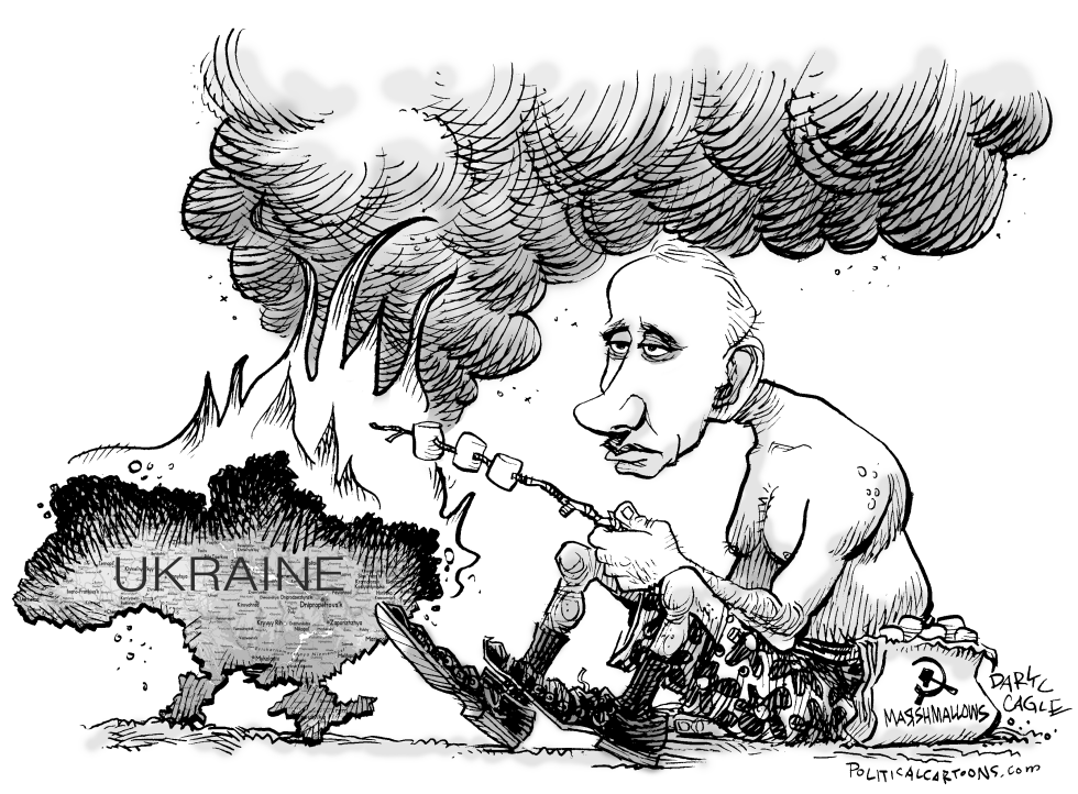 Putin and Ukraine Marshmallows