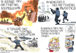 WORLD ON FIRE  by Pat Bagley