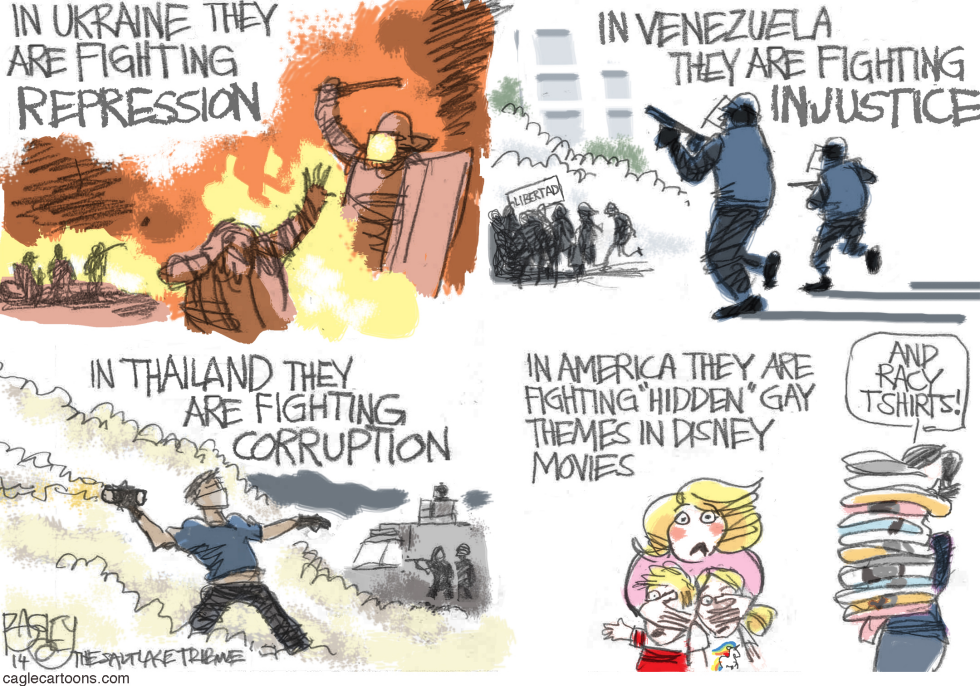  WORLD ON FIRE by Pat Bagley