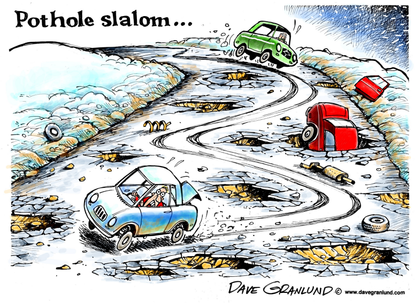 Pothole slalom