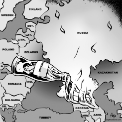 UKRAINE MOLOTOV  by Hajo de Reijger