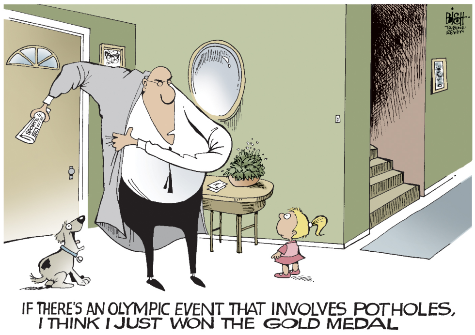 POTHOLES AND GOLD MEDALS, COLOR