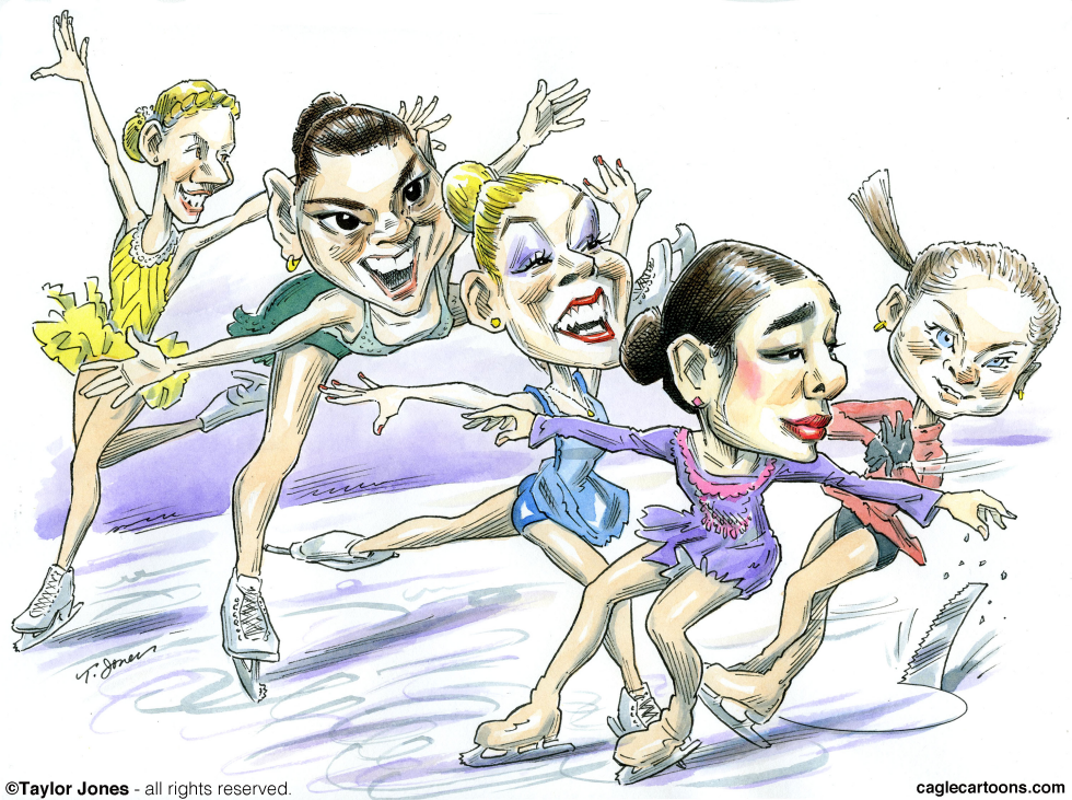 Olympic skaters - COLOR