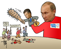 YANUKOVICH  PUTIN by Arend Van Dam
