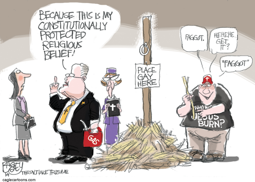  WHO WOULD JESUS HATE by Pat Bagley