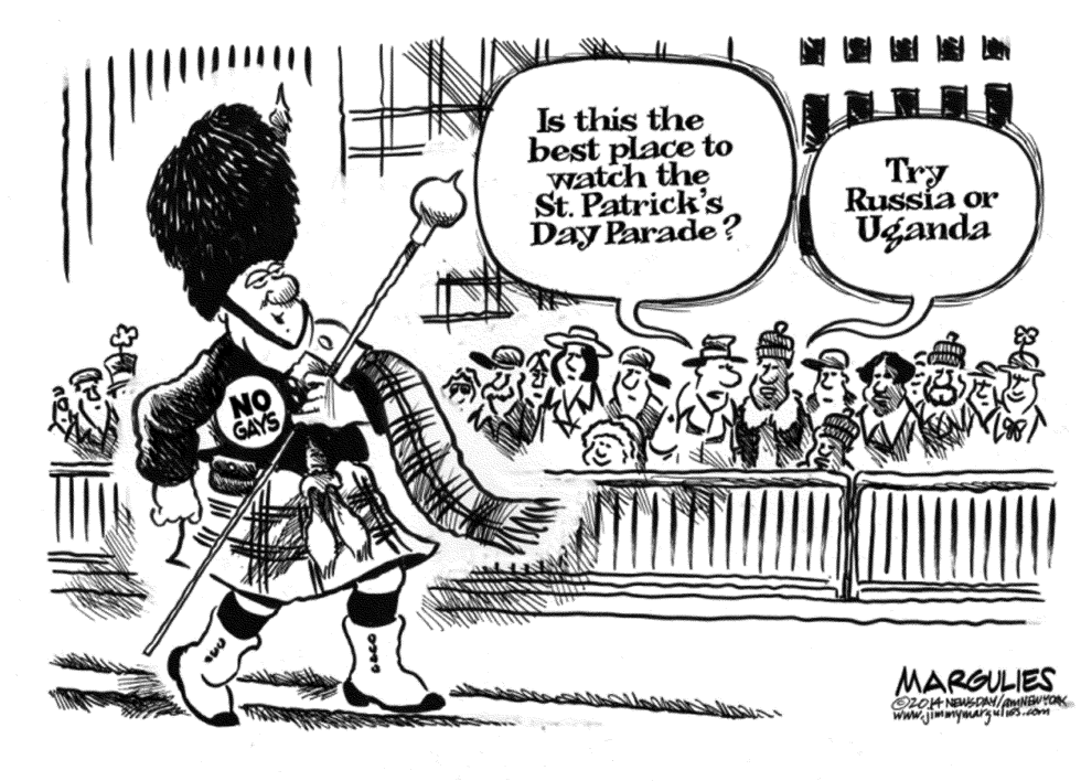 NYC St Patricks Day Parade bans gay marchers