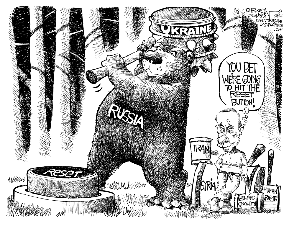  DO RUSSIAN BEARS HIT IN THE WOODS by John Darkow