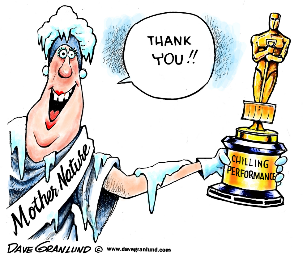  OSCAR FOR MOTHER NATURE by Dave Granlund