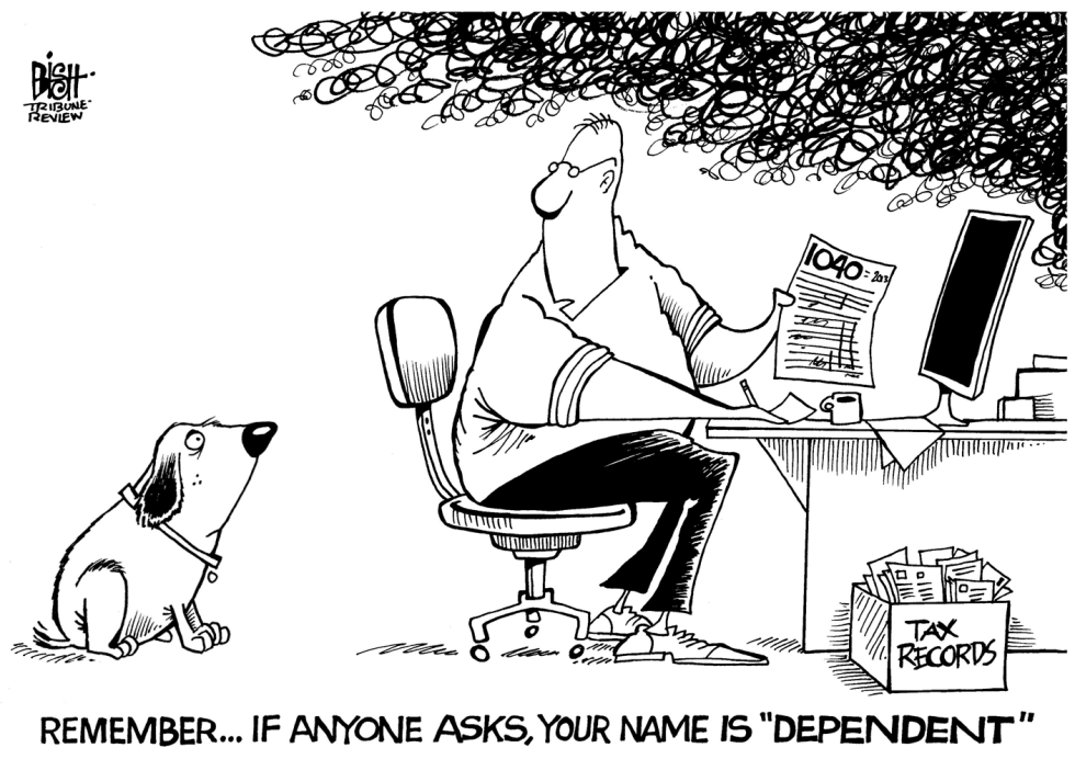 TAX DEDUCTIONS, B/W