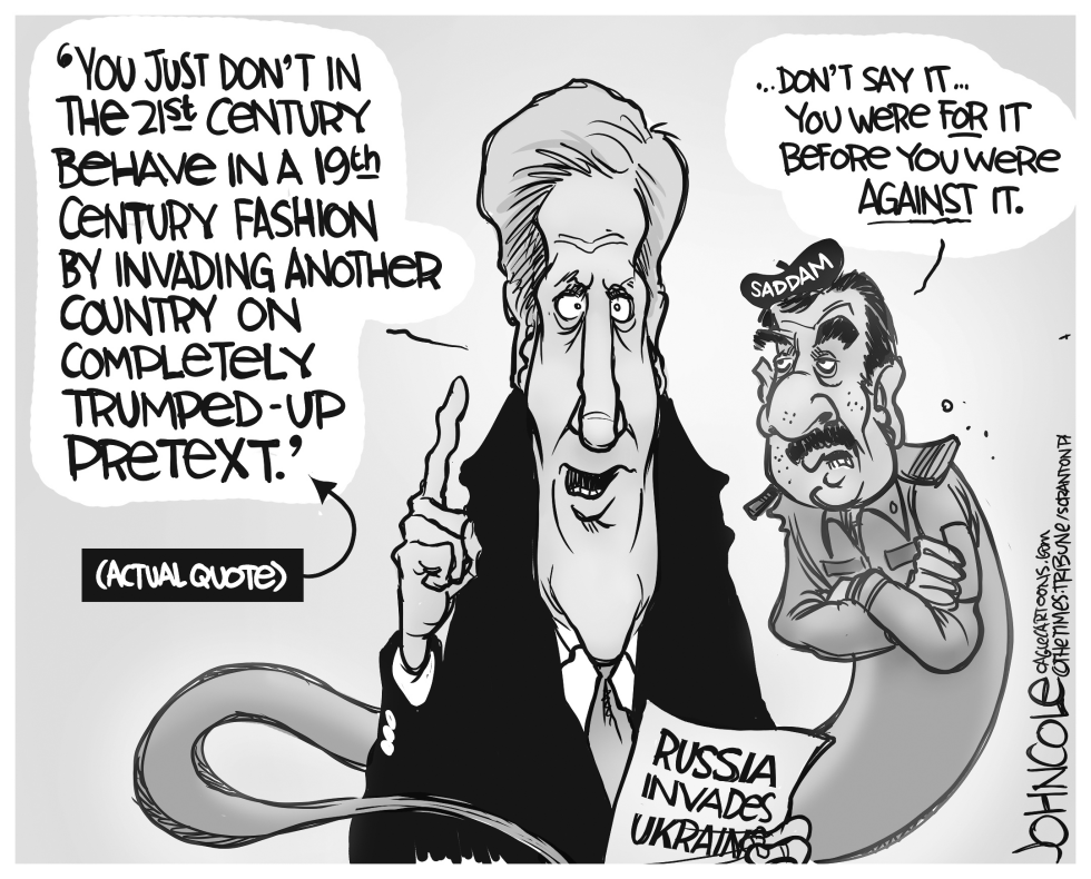 Kerry and invasions BW