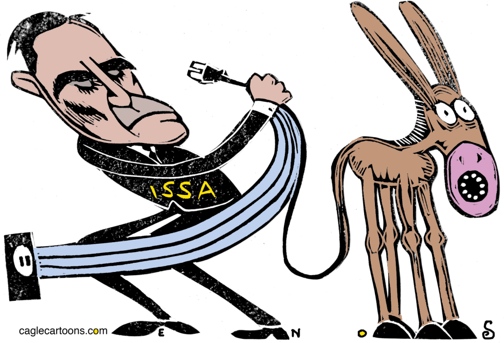  ISSA PULLS THE PLUG by Randall Enos