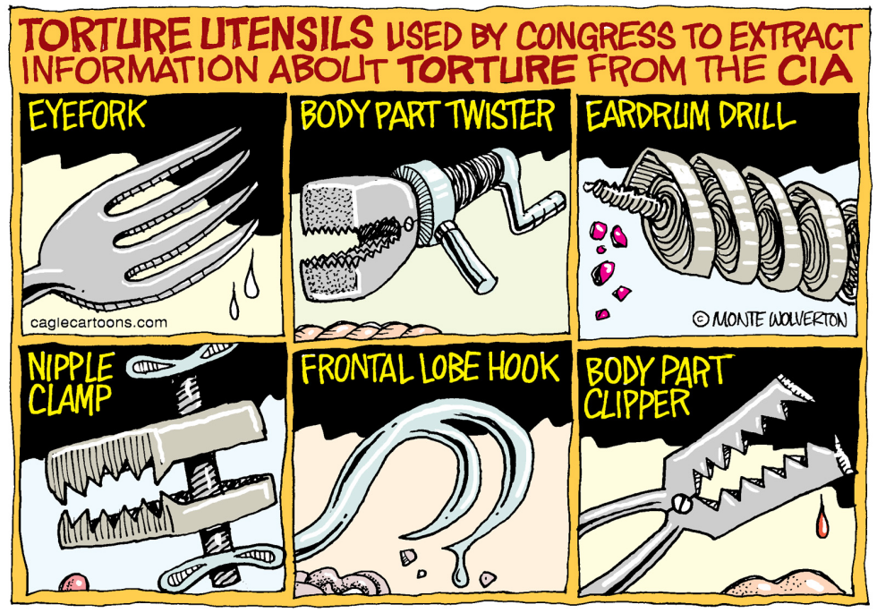  CIA TORTURE UTENSILS by Wolverton