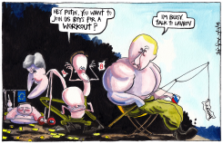 PUTIN AND WESTERN BLUSTER by Iain Green
