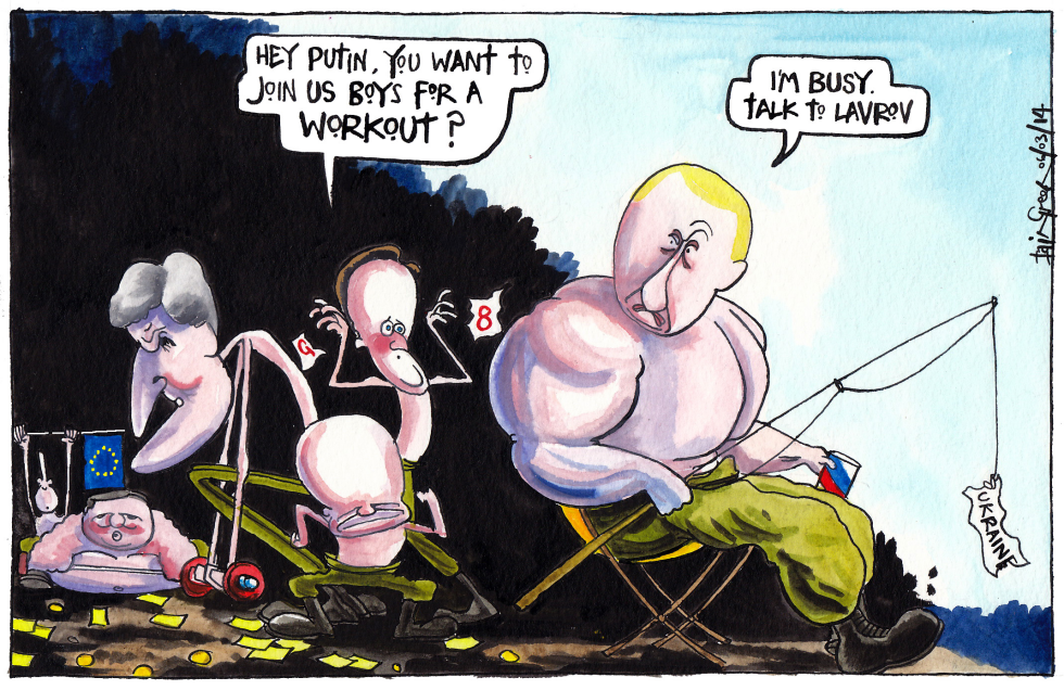PUTIN AND WESTERN BLUSTER