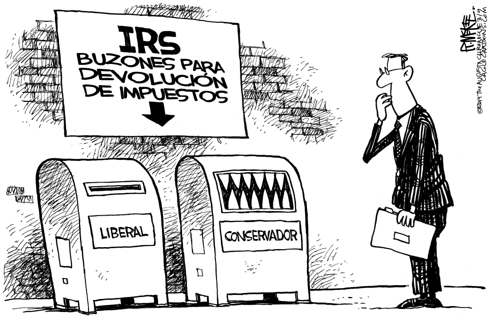  BUZONES DEL IRS by Rick McKee