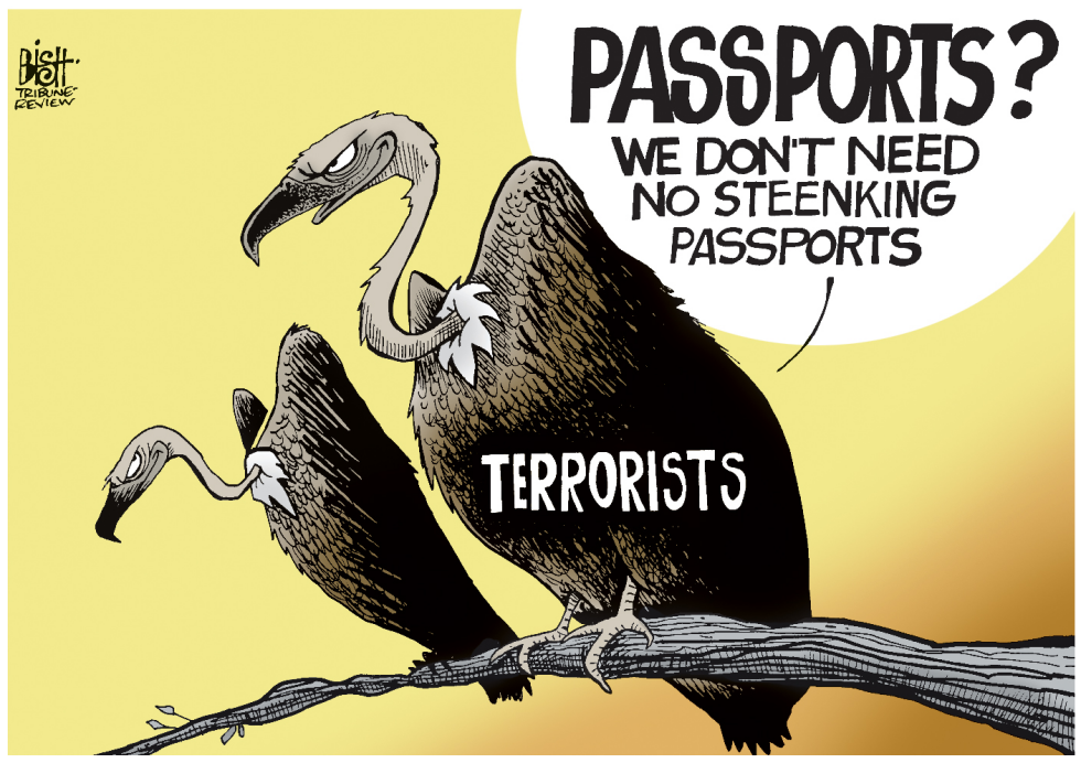 PASSPORTS AND TERRORISTS, COLOR