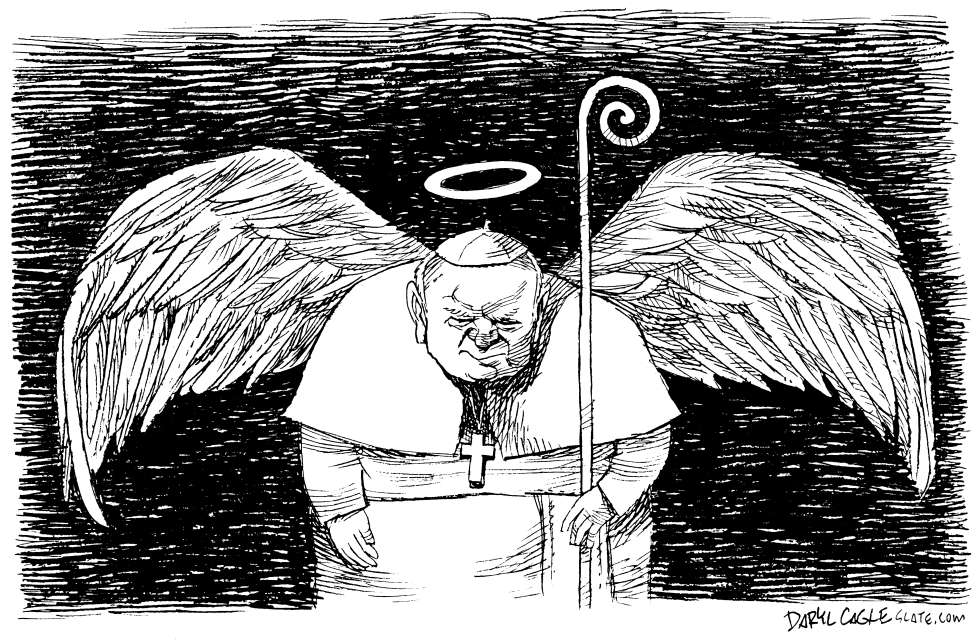  POPE ANGEL by Daryl Cagle