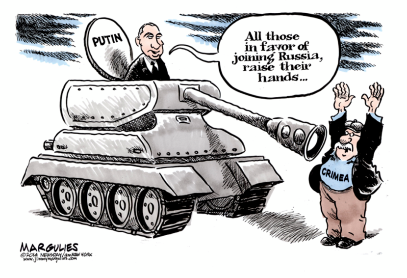 Putin and Crimea color