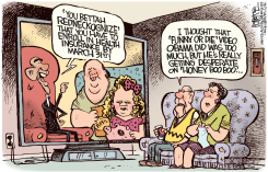 OBAMA HONEY BOO BOO  by Rick McKee