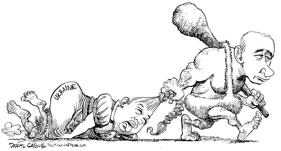 Caveman Putin Claims Ukraine Line 1000dpi