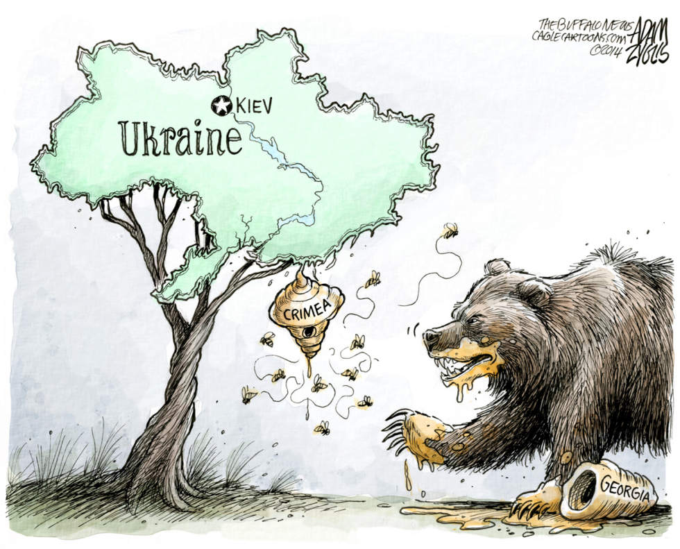  THE HUNGRY BEAR by Adam Zyglis