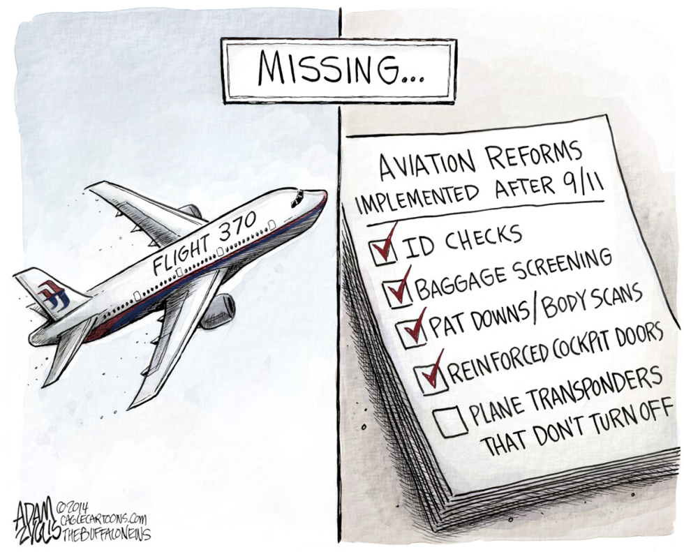  FLIGHT 370 by Adam Zyglis