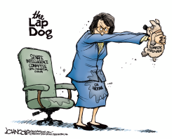 FEINSTEIN'S LAP DOG  by John Cole