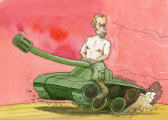 PUTINS TANK by Pierre Ballouhey