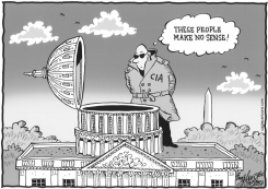 CIA SPIES ON CONGRESS by Bob Englehart