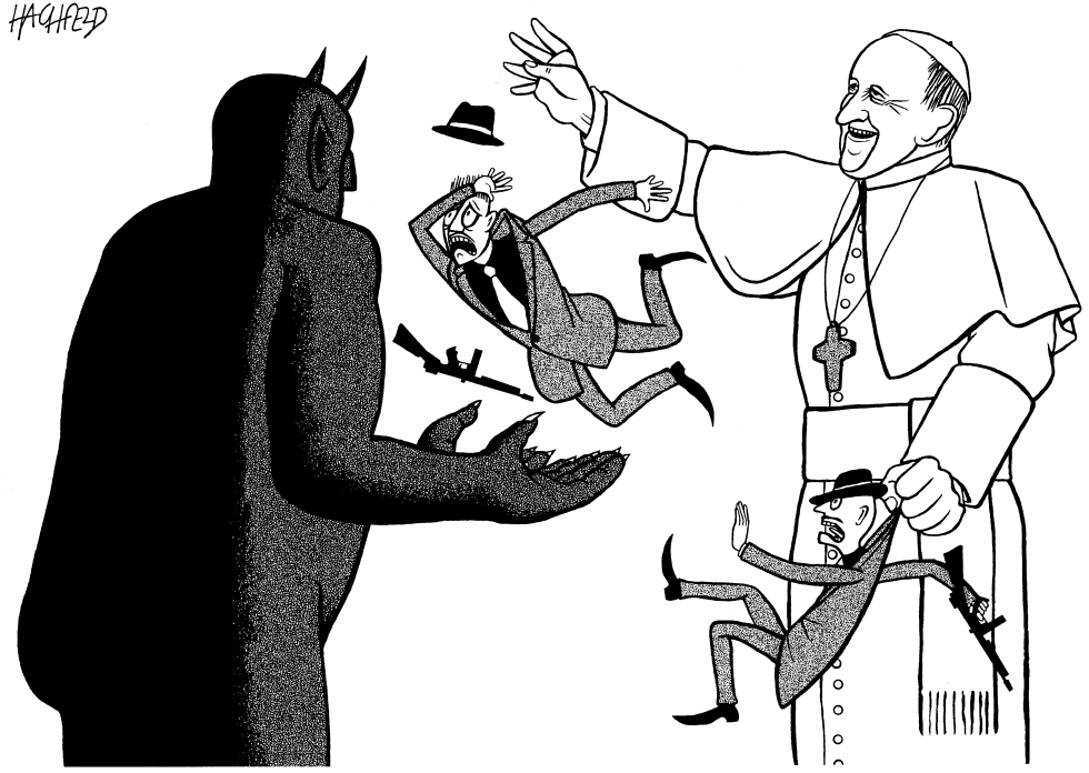 Pope sends Mafia to hell