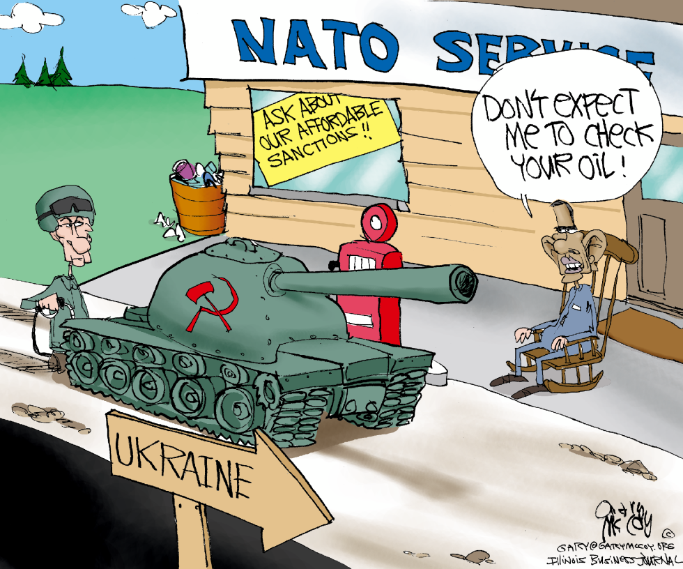 Obama NATO  Putin COLOR