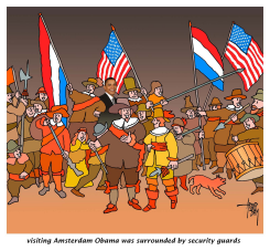 OBAMA IN AMSTERDAM by Arend Van Dam
