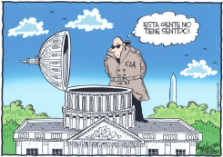 LA CIA ESPIA AL CONGRESO /  by Bob Englehart