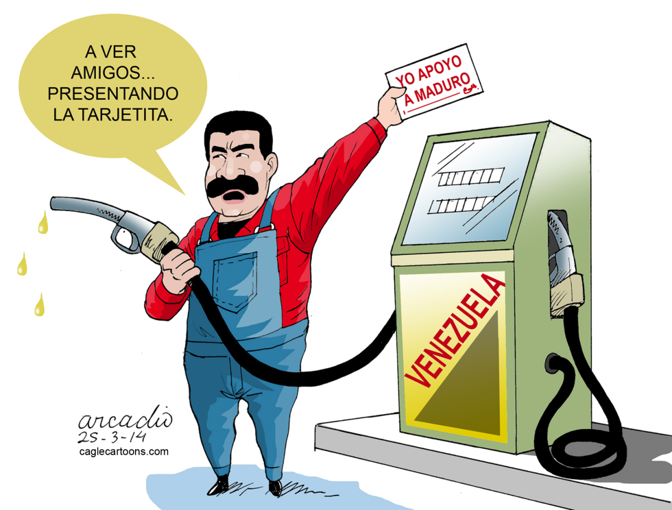 La tarjeta de los presidentes amigos