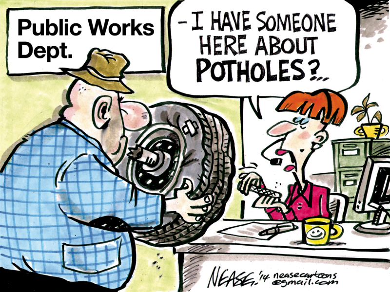 Public Works © Steve Nease,Freelance,potholes
