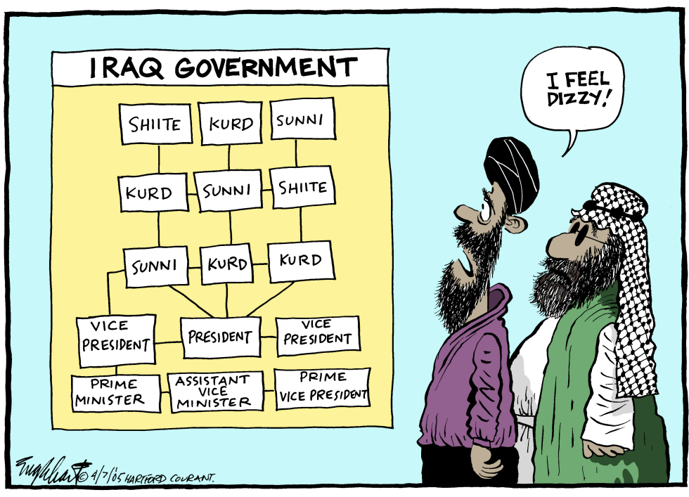  IRAQS NEW GOVERNMENT by Bob Englehart