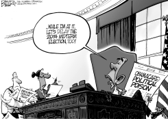 OBAMACARE DELAY by Nate Beeler