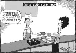 MINIMUM WAGE by Bob Englehart